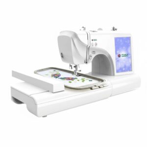 MAQUINA DE COSER Y BORDAR UNA AGUJA, AREADE BORDADO 23X10 VELOCIDAD, MONITOR DE 7" DE 850PPM